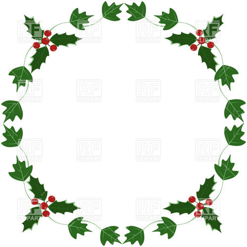 Holly And Ivy Yule Round Frame Vector Image Of Borders And Frames 500x500 Holly And Ivy Yule Round Frame Vector Image Of Borders And Frames