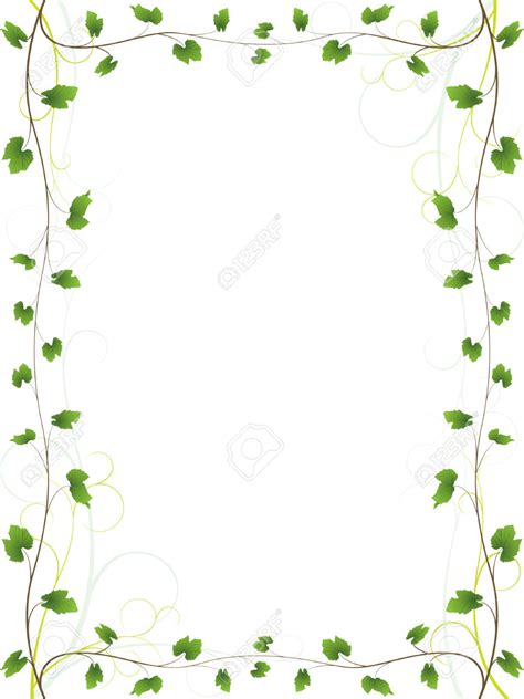 474x632 Grape Vines Border Vector Images, Vector Vine Frame