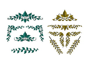 310x217 Free Poison Ivy Leave Ornament Vector Free