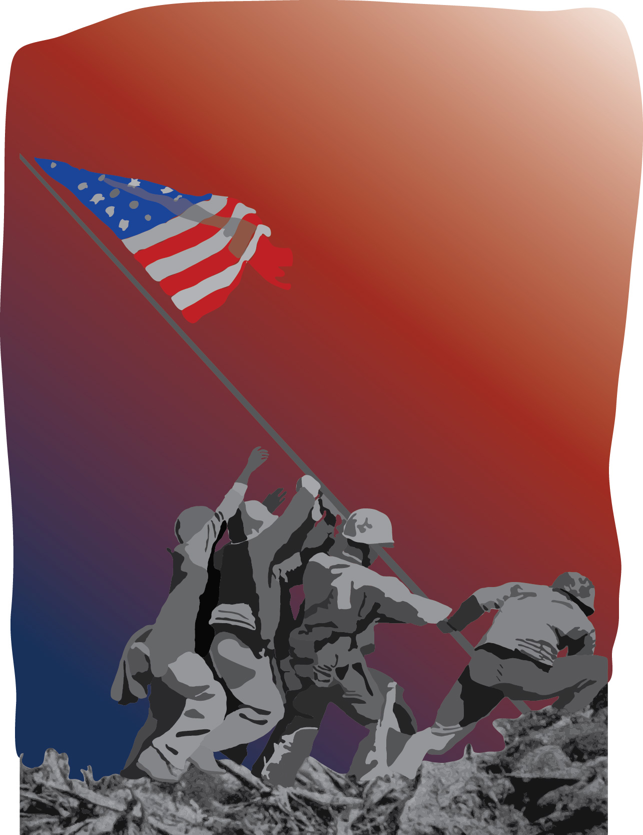 1285x1667 Iwo Jima Vector Illustration Charliejerseyresume