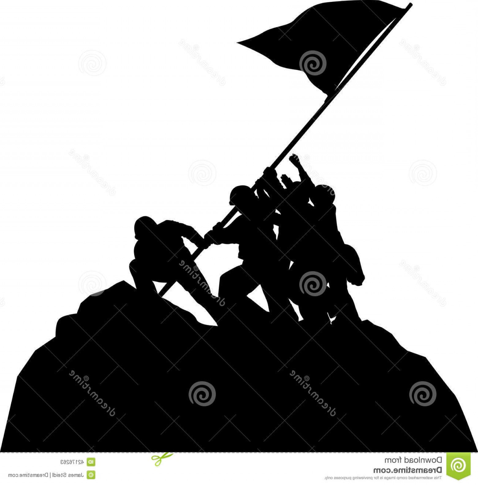 1560x1581 Stock Photo Raising Us Flag Iwo Jima Illustration Depicts Five