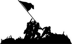 250x153 Iwo Jima Iwo Jima, Patriotic Images, Silhouette Art