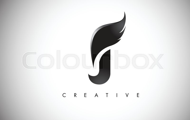800x507 J Letter Wings Logo Design Icon Stock Vector Colourbox