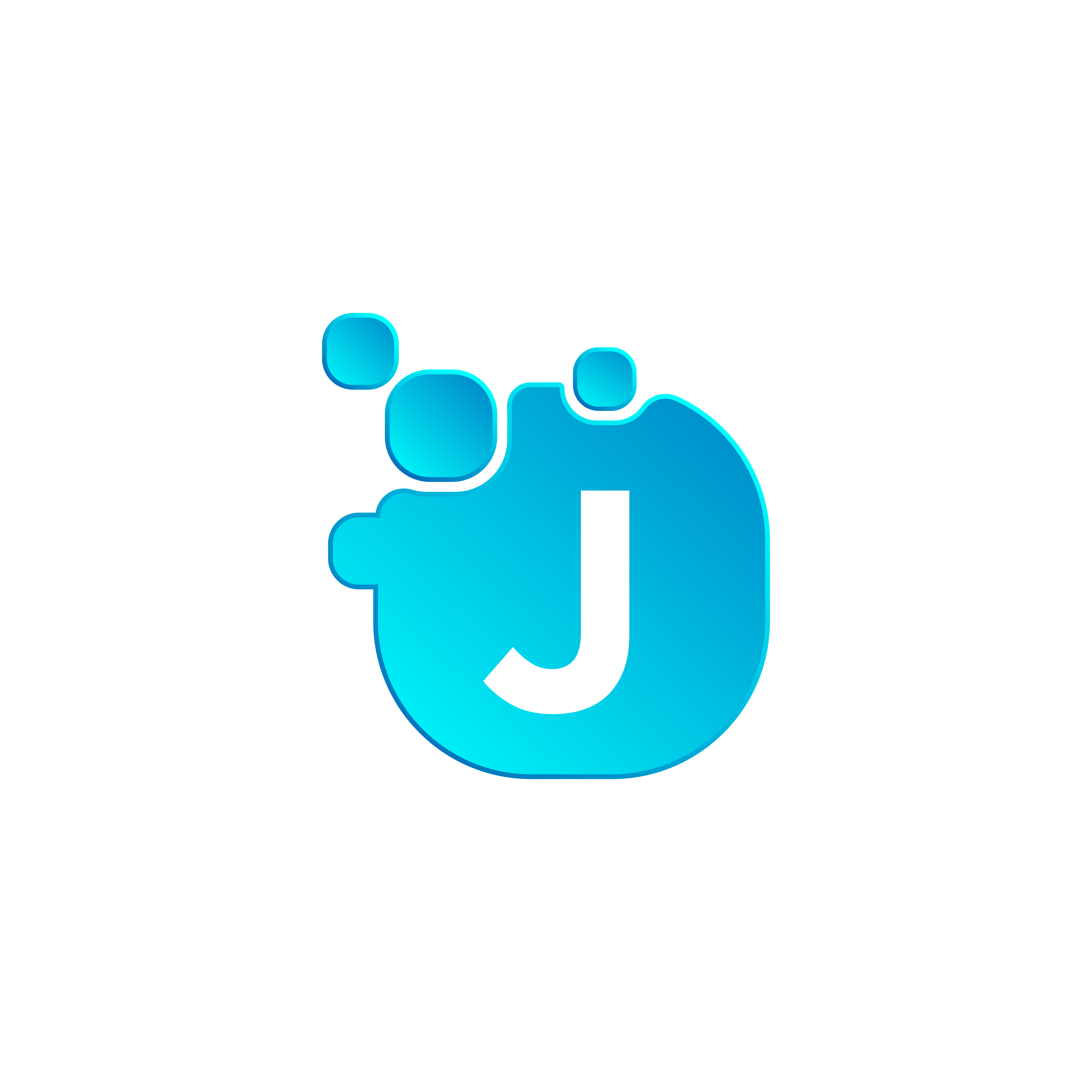 5000x5000 Letter J Bubble Logo Template Or Icon Vector Illustration