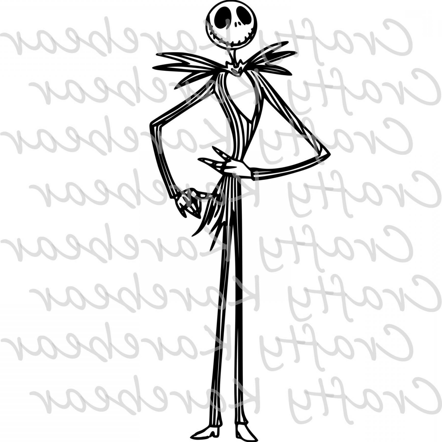 Jack skellington full body drawing