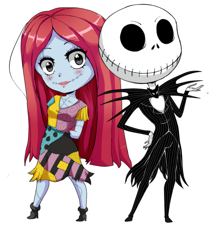 700x740 Jack And Sally Png Vector, Clipart