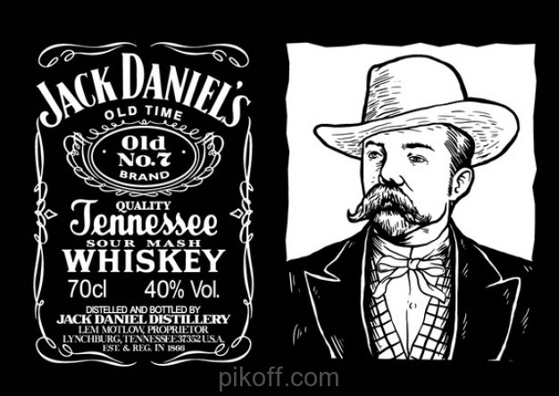 626x444 Vintage Jack Daniels Label Vector Free Download