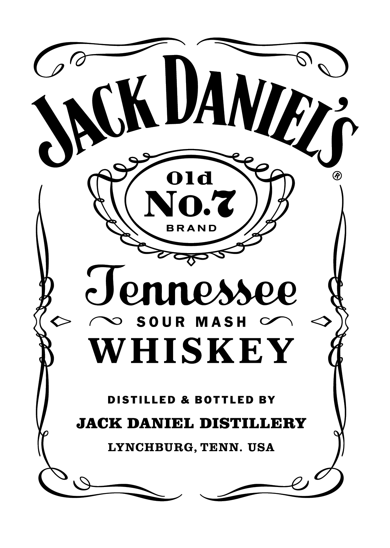 1241x1743 Jack Daniel's Old No Drawing Jack Daniels Logo, Jack