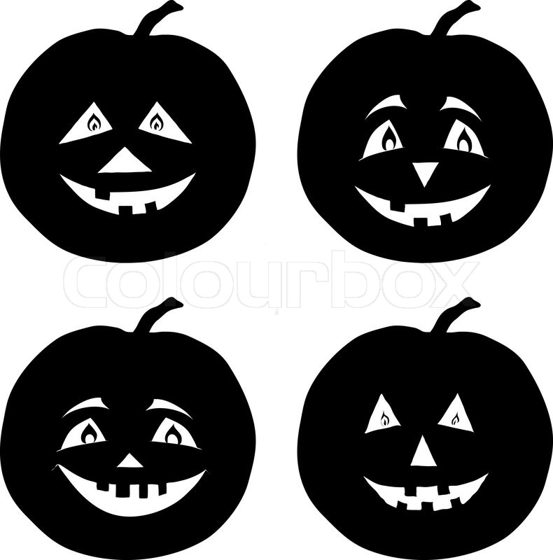 Pumpkins Jack O Lantern, Silhouettes Stock Vector Colourbox 790x800 Pumpkins Jack O Lantern, Silhouettes Stock Vector Colourbox