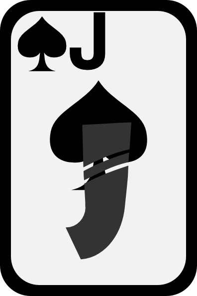 396x594 Jack Of Spades Clip Art Free Vector In Open Office Drawing