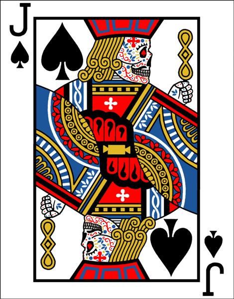 470x600 Jack Of Spades Day Of The Dead Print Johnny Spade In Jack