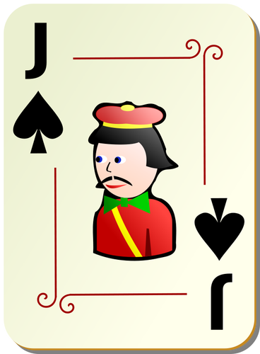 368x500 Jack Of Spades Playing Card Vector Illustration