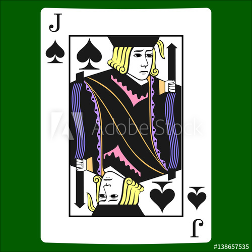 500x500 Jack Spades Card Suit Icon Vector, Playing Cards Symbols Vector