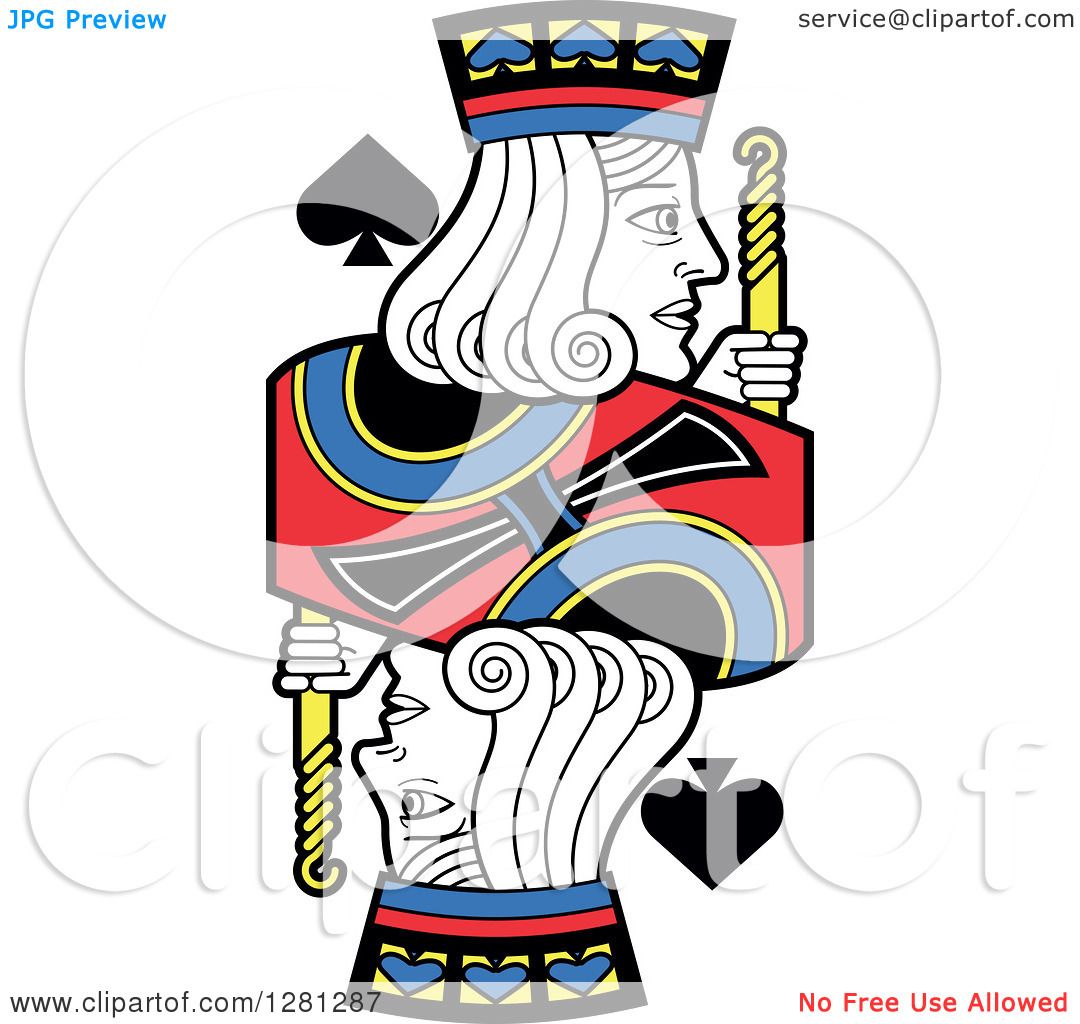 1080x1024 Clipart Of A Borderless Jack Of Spades Playing Card