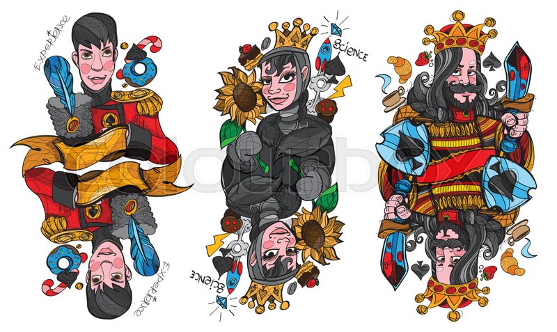 800x477 Figure Characters King, Queen And Stock Vector Colourbox