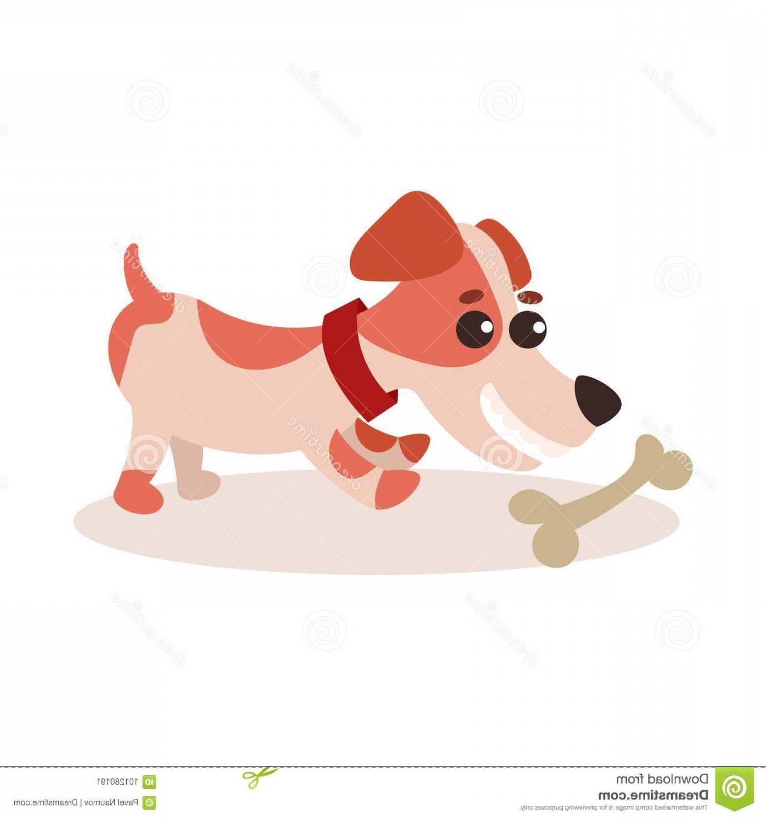 1560x1668 Jack Russell Terrier Character Playing Bone Cute Funny Dog Vector