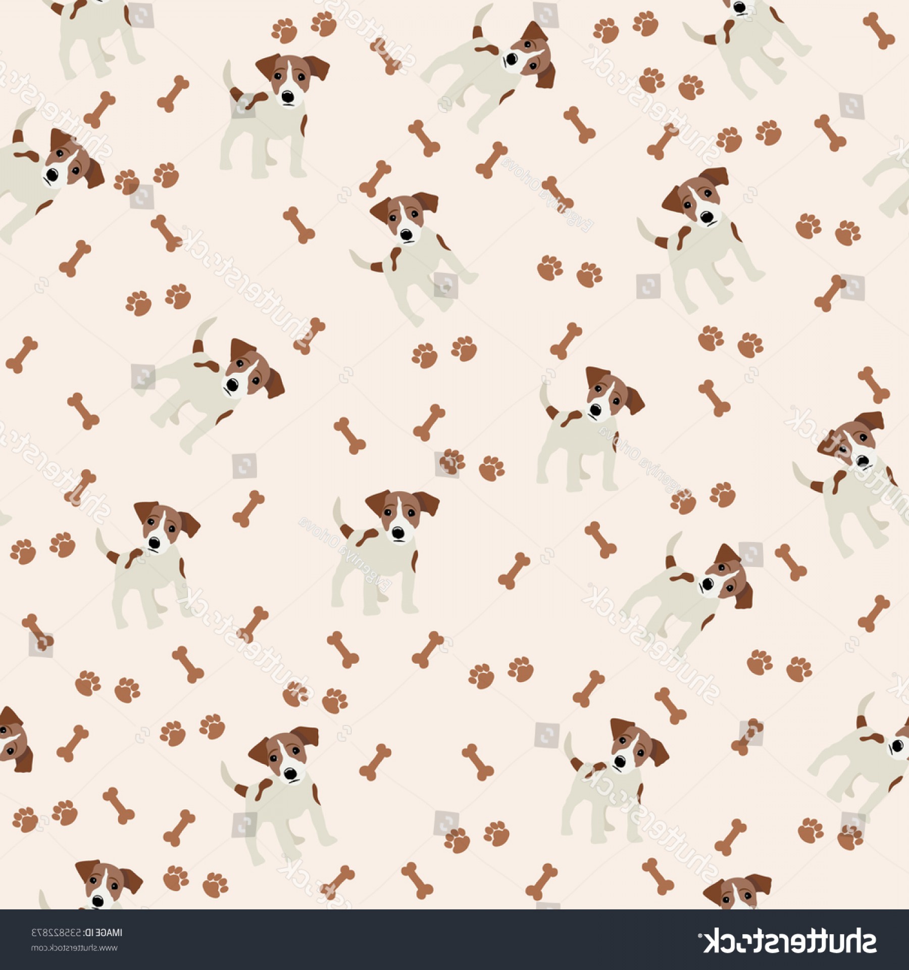 1800x1920 Jack Russell Terrier Vector Seamless Pattern Soidergi