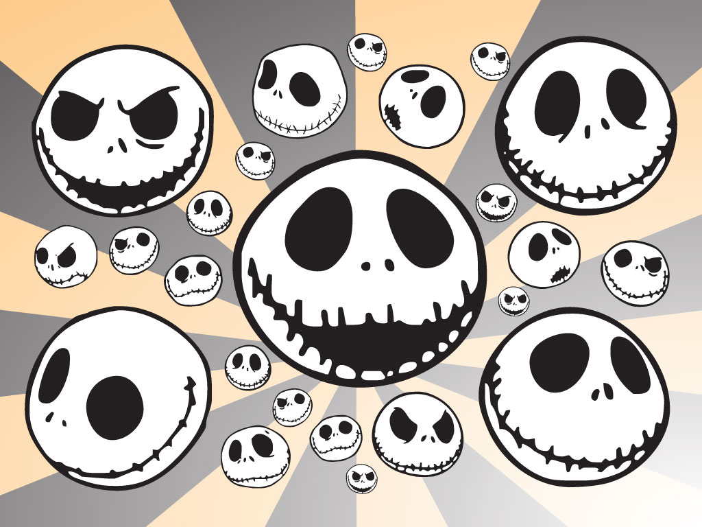 1024x768 Jack Skellington Heads