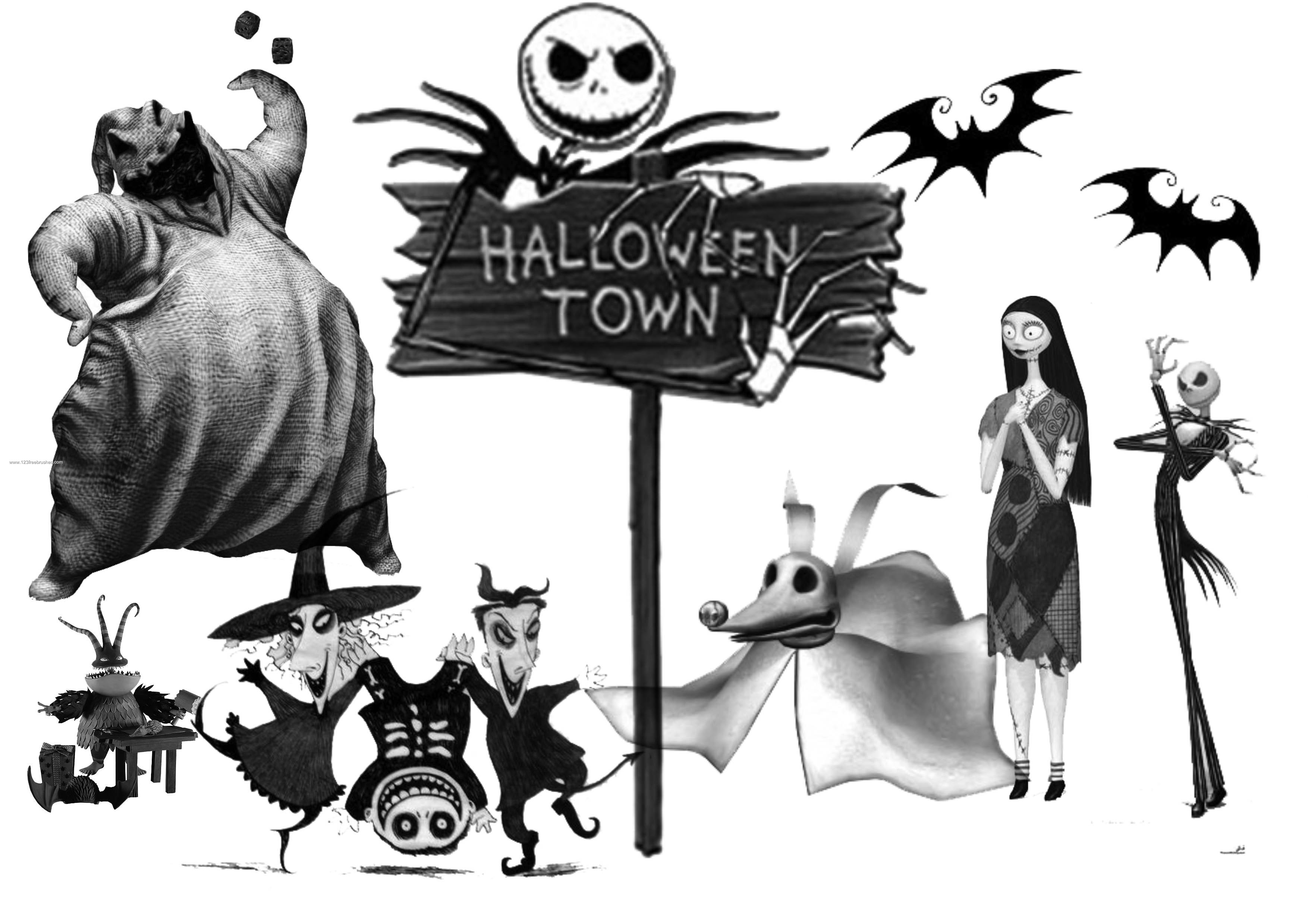 3508x2480 Nightmare Before Christmas Brush Downloads For Photoshop