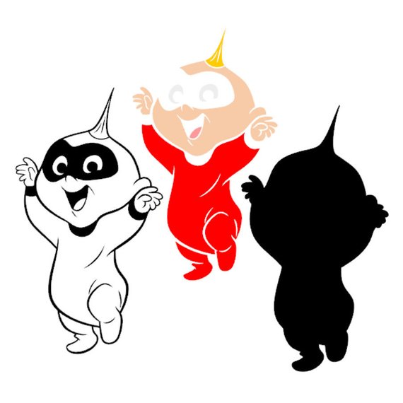 570x570 Jack Jack Parr Family The Incredibles Layered Vector Cut