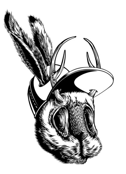 500x690 Eatsleepdraw Eyeless Jackalope