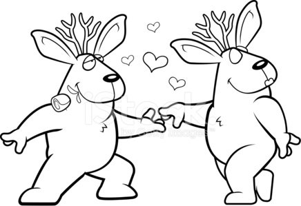 436x299 Jackalope Romance Stock Vectors