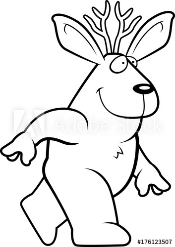 353x500 Jackalope Walking
