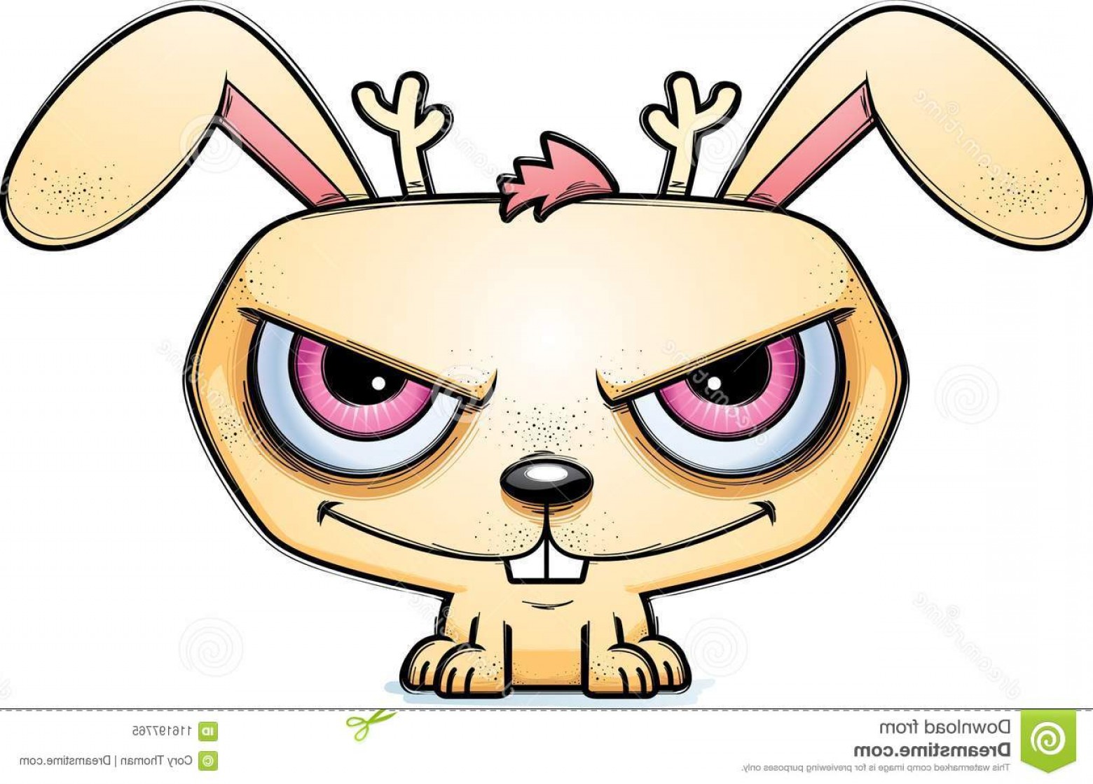 1560x1120 Sinister Little Cartoon Jackalope Illustration Looking Image