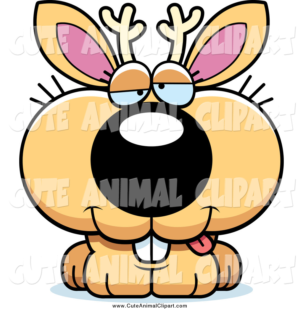 1024x1044 Vector Cartoon Clip Art Of A Cute Jackalope