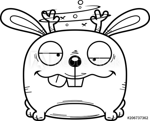500x405 Cartoon Goofy Baby Jackalope