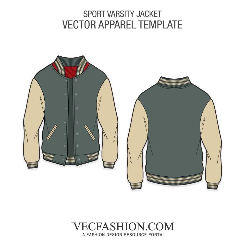 Jacket Template Vector at Vectorified com Collection of Jacket