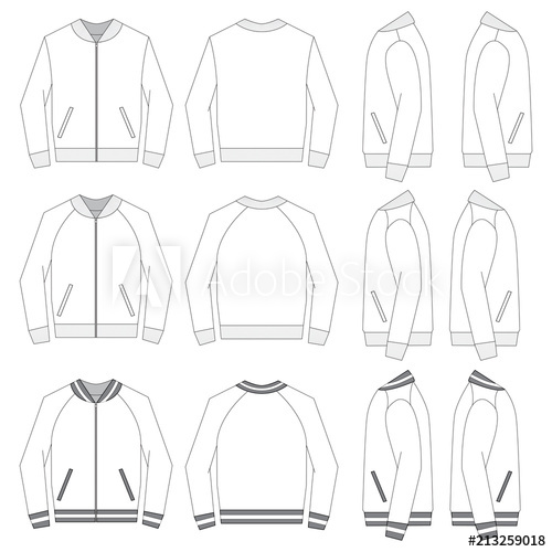 Jacket Template Vector at Vectorified.com | Collection of Jacket ...