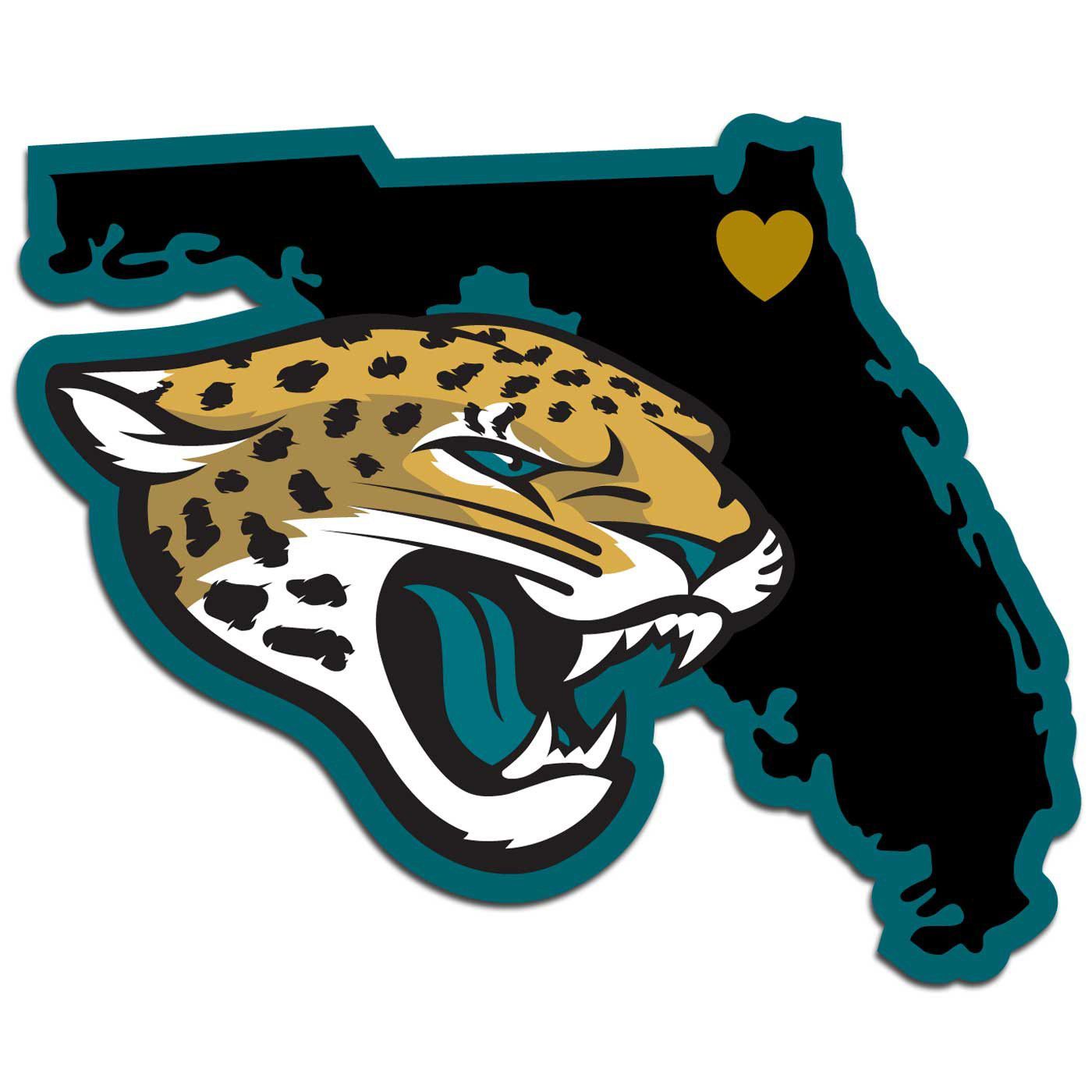 1400x1400 Jacksonville Jaguars Home State Decal Football Teams