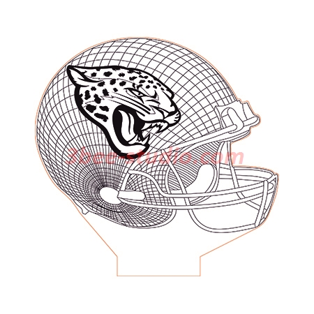 450x450 Jacksonville Jaguars Nfl Helmet Illusion Lamp Plan Vector