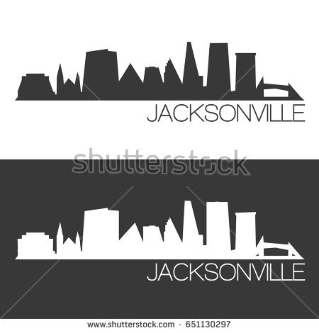 450x470 Jacksonville Skyline Silhouette