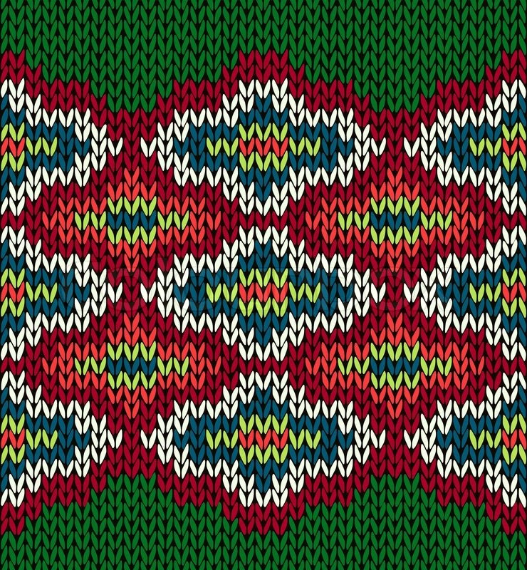 740x800 Knit Seamless Jacquard Ornament Stock Vector Colourbox