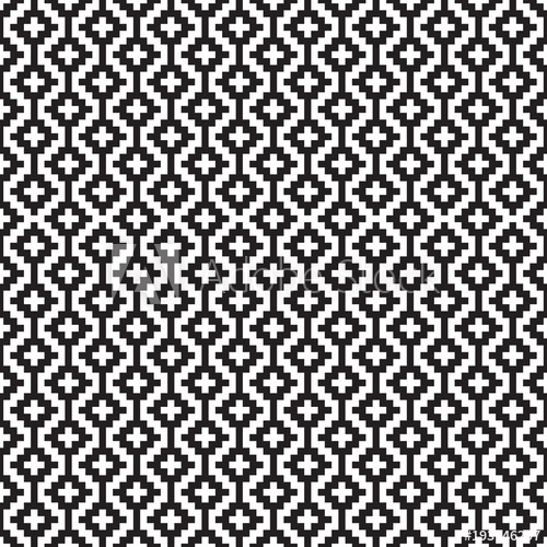 500x500 Seamless Abstract Geometric Jacquard Quilt Square Trellis Pattern