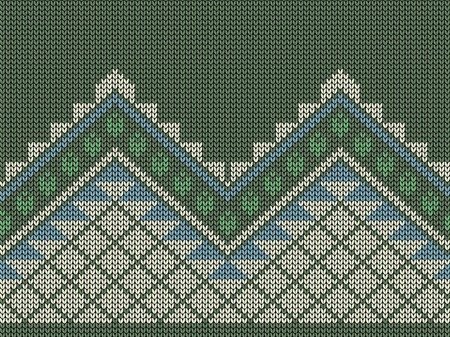 450x337 Seamless Knit Background, Symmetrical Geometric Pattern, Jacquard