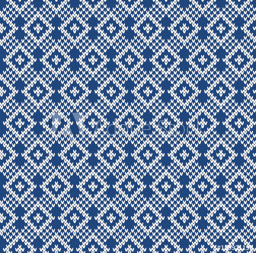 500x494 Jacquard Fairisle Design Seamless Knitting Pattern