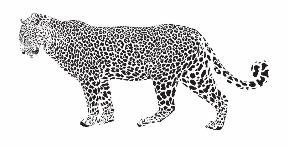 920x474 Clip Library Library Snow Cheetah Clip Art Jaguar Silhouette