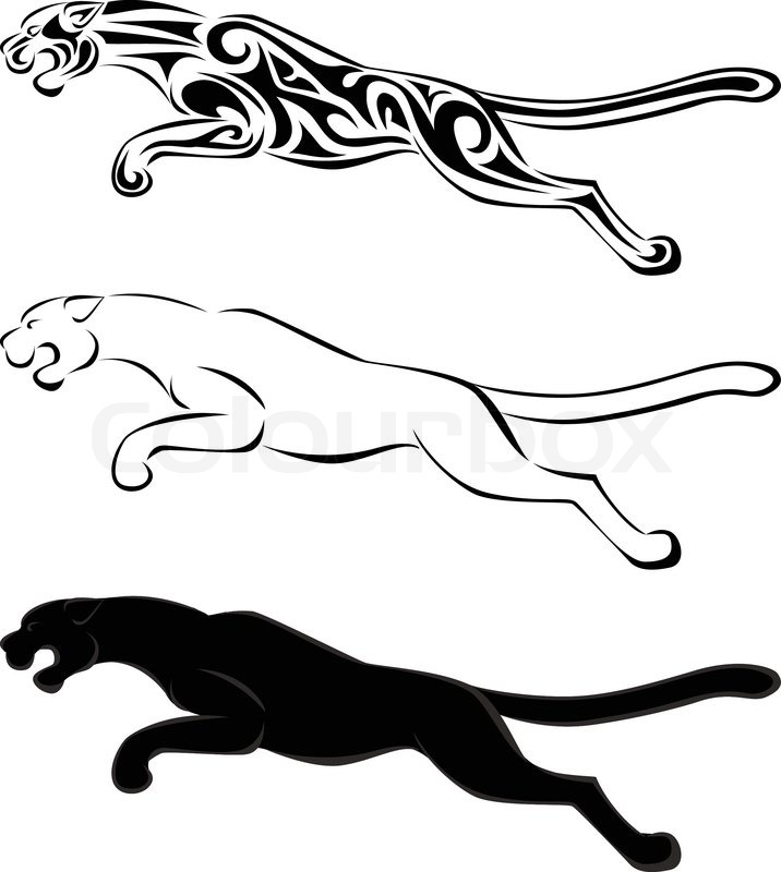 Jaguar Silhouette Vector 716x800 Jaguar Silhouette Vector