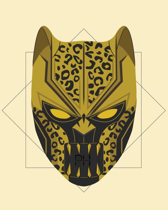 Golden Jaguar Vector Design Print Etsy 570x713 Golden Jaguar Vector Design Print Etsy