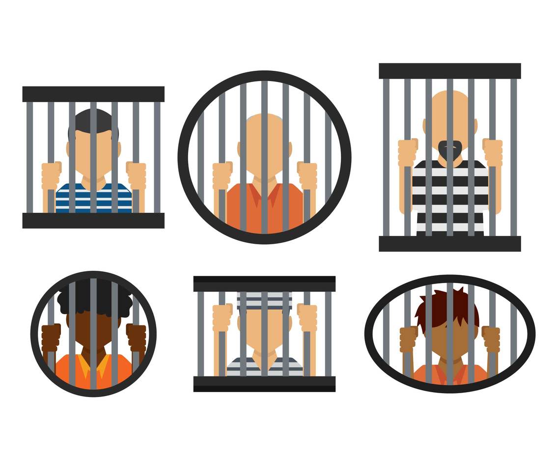 1136x936 Jail Vector Set Vector Art Graphics