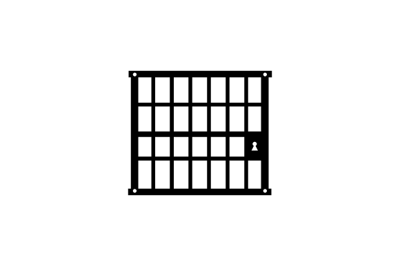580x386 Jail Vector Icon Graphic
