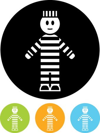 340x450 Prisoner In Jail Vector Icon Royalty Free Vector Graphics
