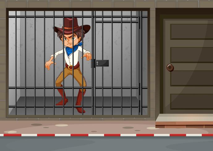 689x490 Cowboy Being Locked In Jail