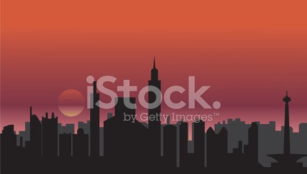449x255 Jakarta Skyline Stock Vectors