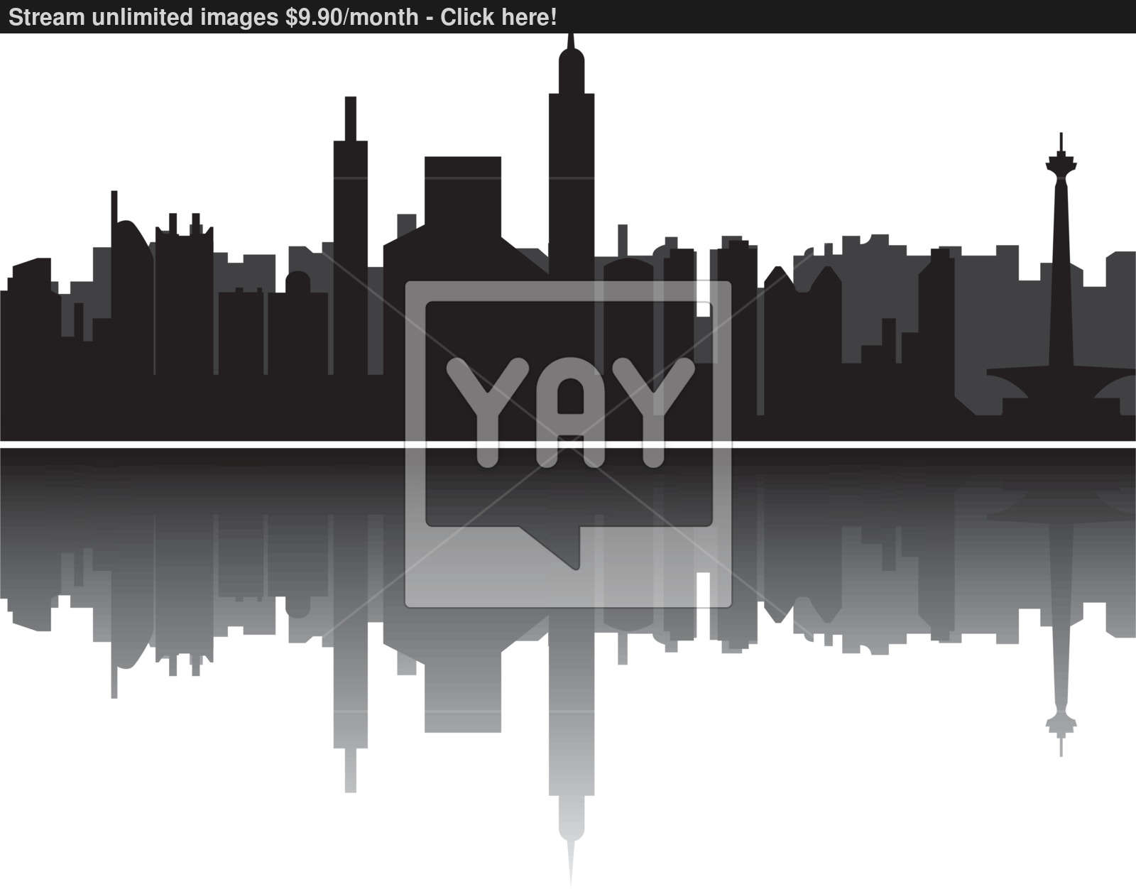 1600x1252 Jakarta Skyline Vector