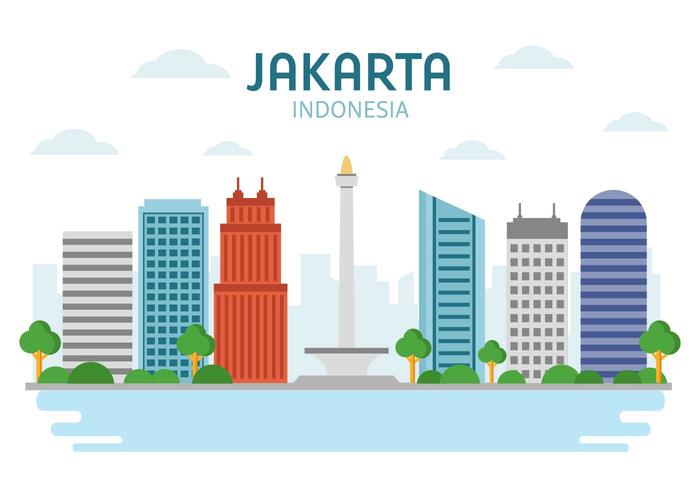 700x490 Landmark Jakarta Vector