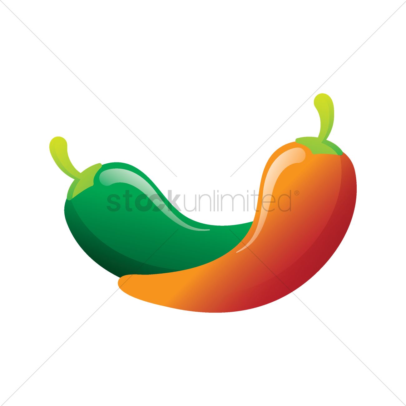 1300x1300 Jalapeno Vector Image